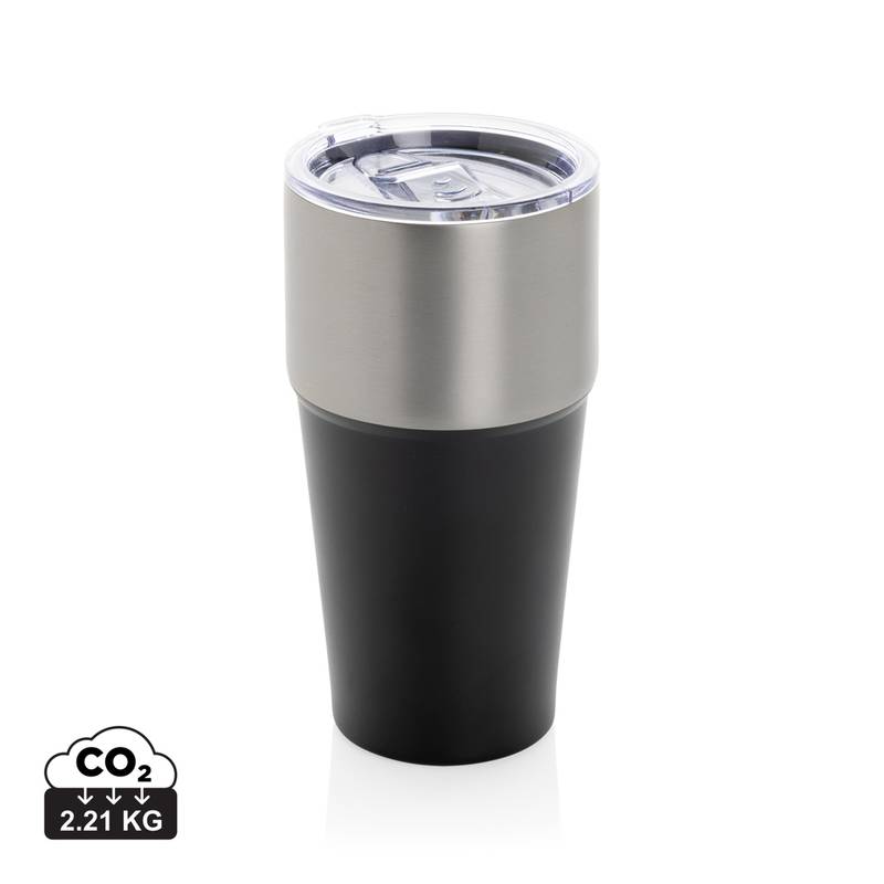 Termohrnček Fluid 500ml z RCS recyklovanej ocele, čierna Termohrnček Fluid 500ml z RCS recyklovanej ocele, čierna