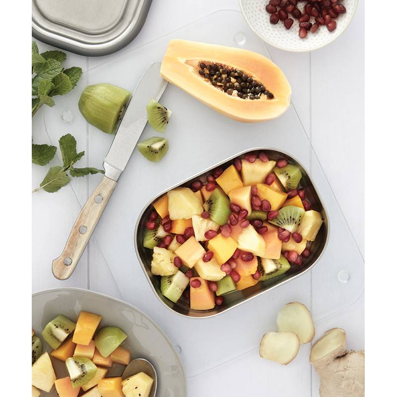 Velká nerezová krabička na jídlo Black+Blum, modrá tyrkysová Velká nerezová krabička na jídlo Black+Blum, modrá tyrkysová