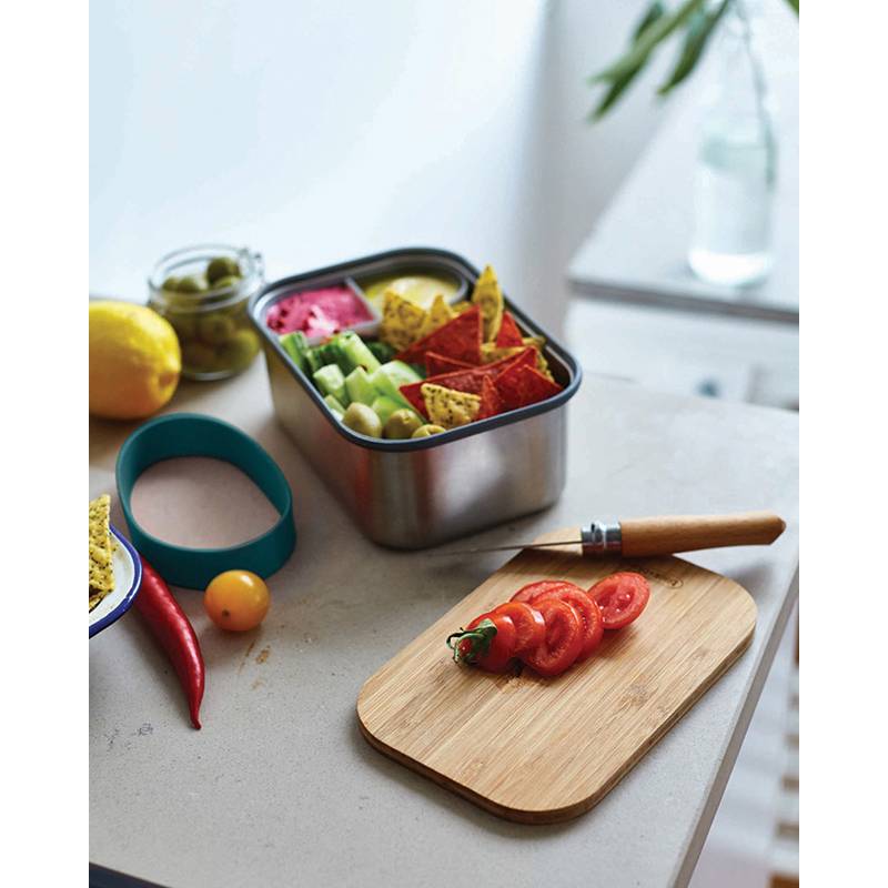 Velká nerezová krabička na sendviče Black+Blum, modrá tyrkysová Velká nerezová krabička na sendviče Black+Blum, modrá tyrkysová