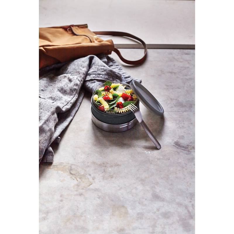 Sklenená miska na jedlo 750ml Black+Blum, sivá strieborná Sklenená miska na jedlo 750ml Black+Blum, sivá strieborná