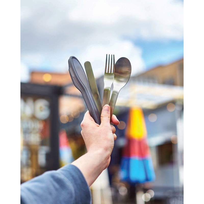 Súprava príborov Black+Blum, sivá strieborná Súprava príborov Black+Blum, sivá strieborná