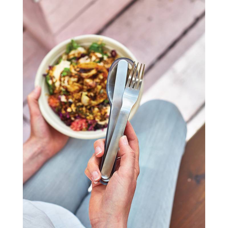 Súprava príborov Black+Blum, sivá strieborná Súprava príborov Black+Blum, sivá strieborná