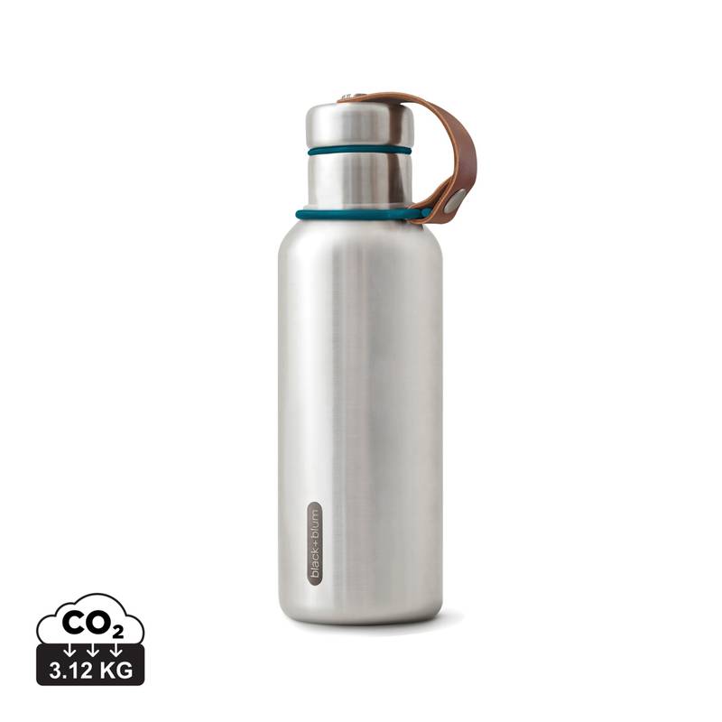 Malá termo fľaša na vodu 500 ml Black+Blum, modrá tyrkysová Malá termo fľaša na vodu 500 ml Black+Blum, modrá tyrkysová