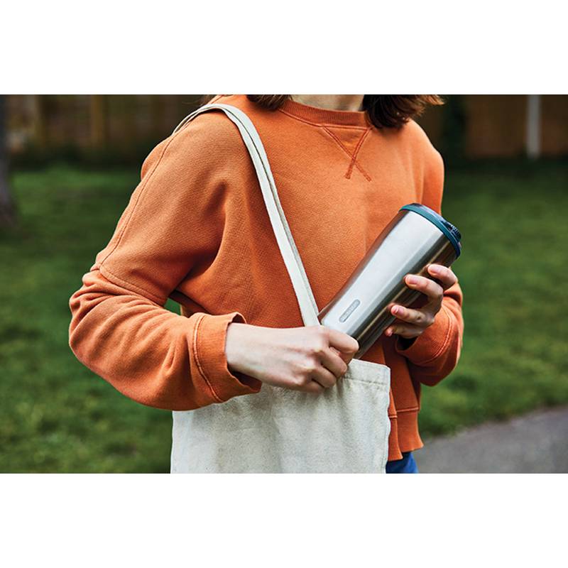 Cestovní nerezový termo hrnek 600ml Black+Blum, modrá tyrkysová Cestovní nerezový termo hrnek 600ml Black+Blum, modrá tyrkysová