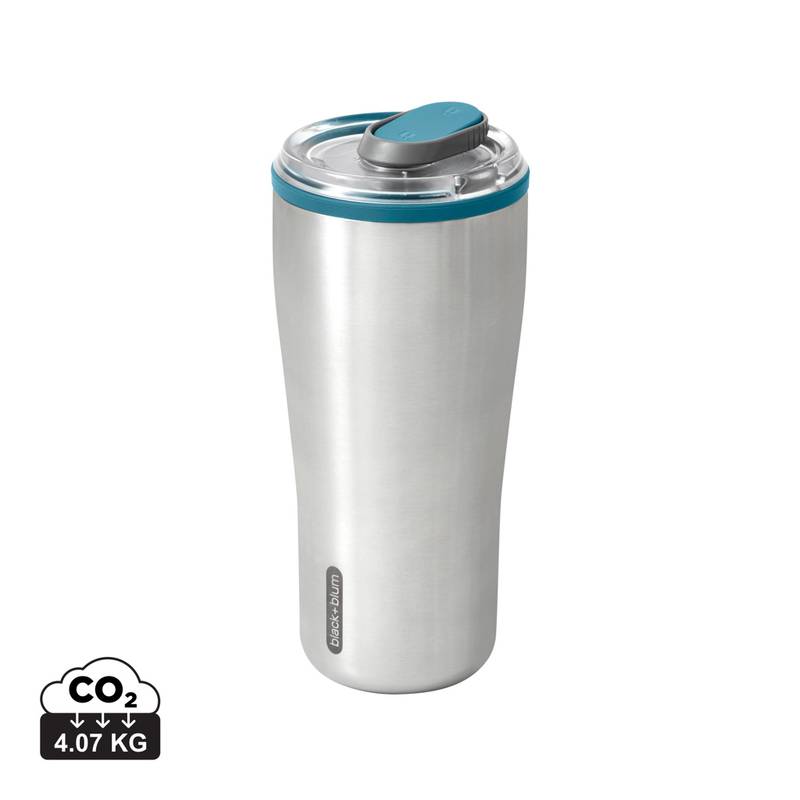 Cestovní nerezový termo hrnek 600ml Black+Blum, modrá tyrkysová Cestovní nerezový termo hrnek 600ml Black+Blum, modrá tyrkysová
