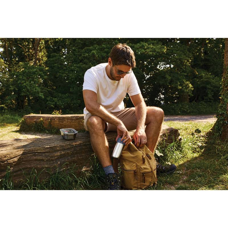 Cestovní nerezový termo hrnek 340ml Black+Blum, šedá Cestovní nerezový termo hrnek 340ml Black+Blum, šedá