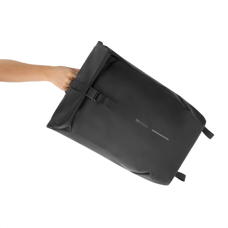 Voděodolný batoh Urban s klopou, šedá - černá Voděodolný batoh Urban s klopou, šedá - černá