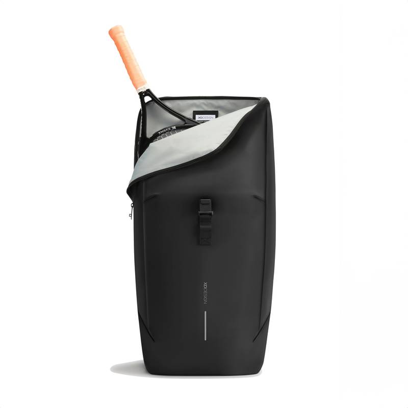 Voděodolný batoh Urban s klopou, šedá - černá Voděodolný batoh Urban s klopou, šedá - černá