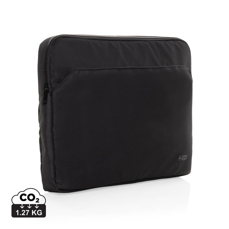 Obal na 15,6" notebook Swiss Peak Essential z RPET AWARE™, černá Obal na 15,6" notebook Swiss Peak Essential z RPET AWARE™, černá