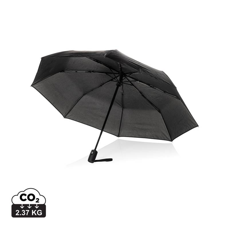 21" auto open/close Swiss Peak Vito dáždnik z RPET Aware™, čierna 21" auto open/close Swiss Peak Vito dáždnik z RPET Aware™, čierna