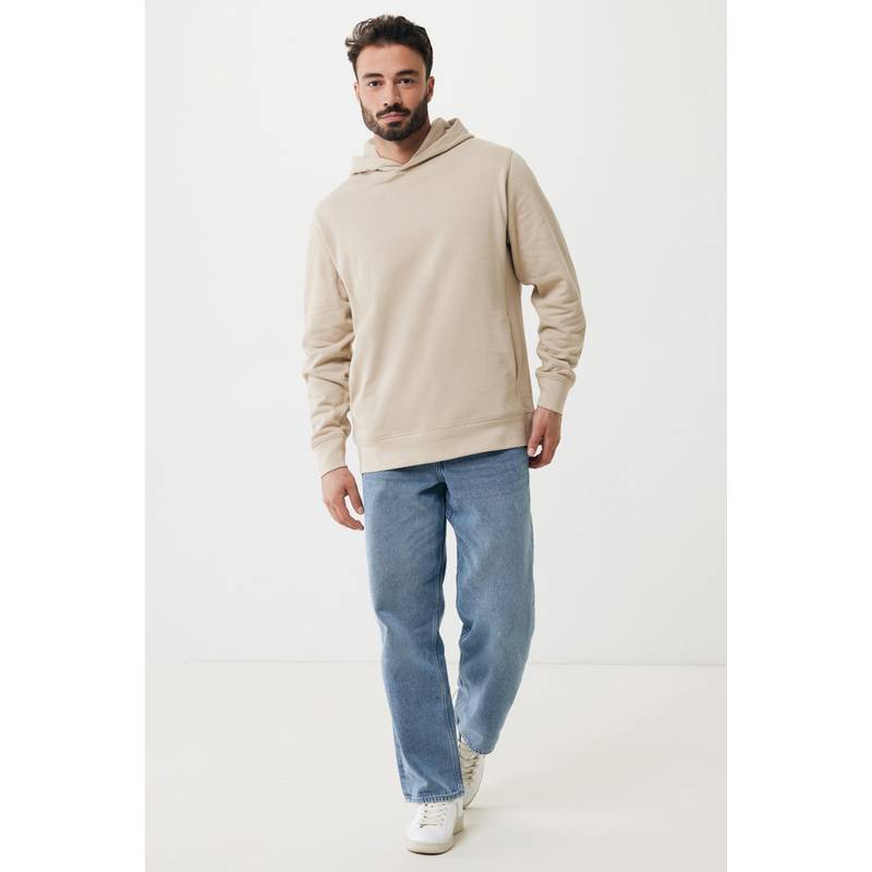 Mikina s kapucí a bočními kapsami Iqoniq Yengo z rec. bavlny, hnědá desert, L Mikina s kapucí a bočními kapsami Iqoniq Yengo z rec. bavlny, hnědá desert, L