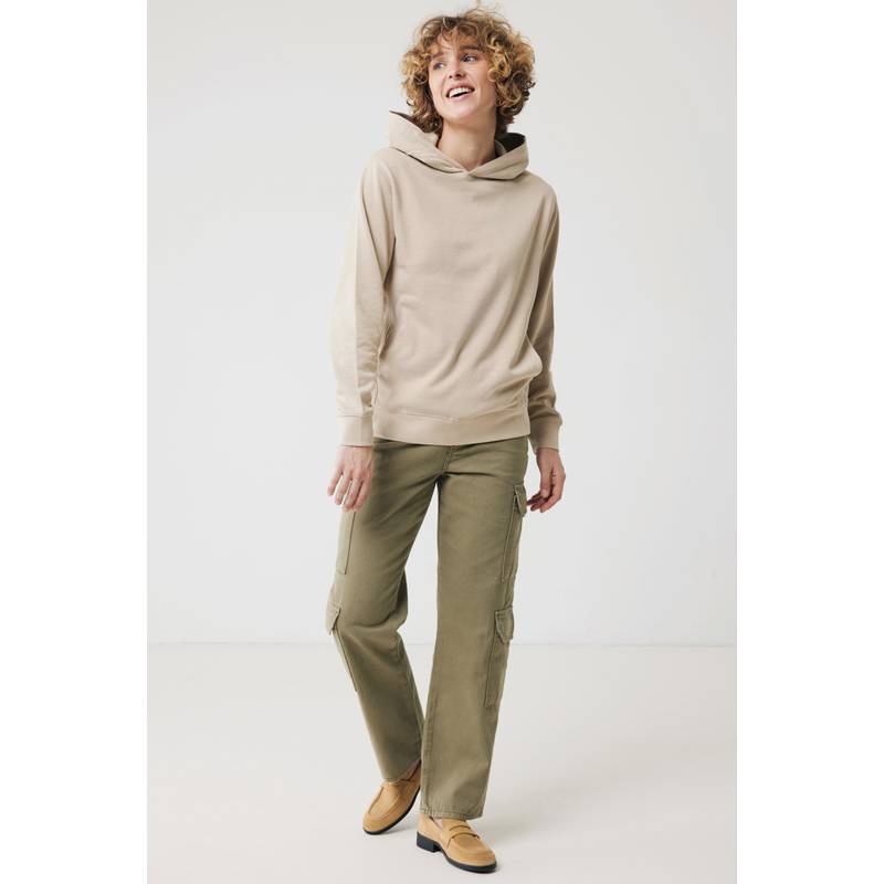 Mikina s kapucí a bočními kapsami Iqoniq Yengo z rec. bavlny, hnědá desert, L Mikina s kapucí a bočními kapsami Iqoniq Yengo z rec. bavlny, hnědá desert, L