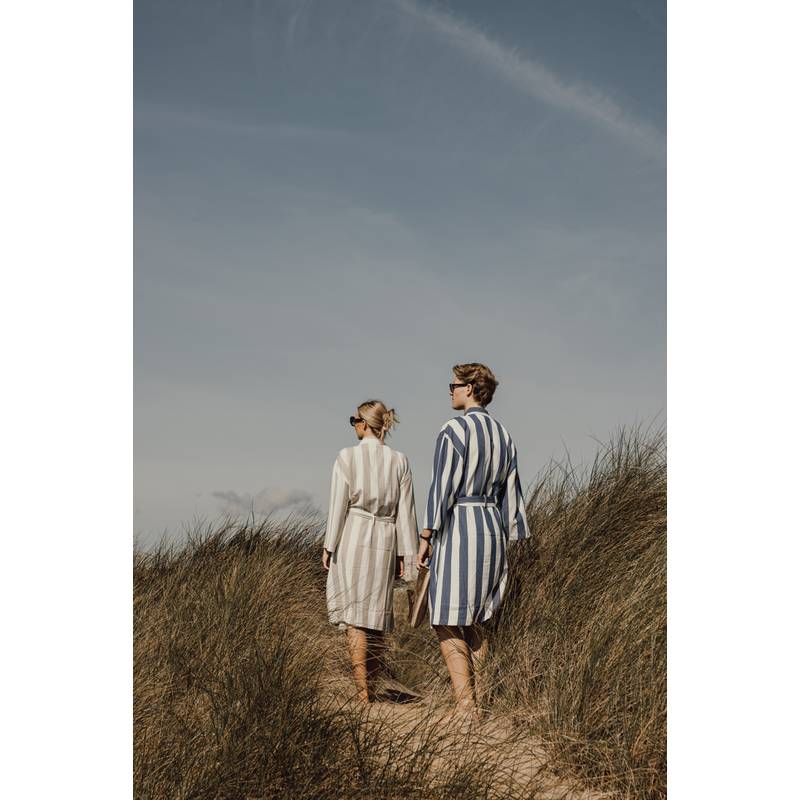 Hamam róba S/M VINGA Ornos z GRS, modrá - biela, S/M Hamam róba S/M VINGA Ornos z GRS, modrá - biela, S/M