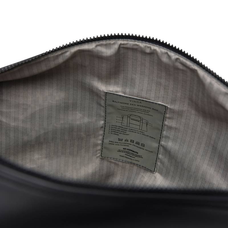 Víkendová taška VINGA Baltimore z RCS, černá Víkendová taška VINGA Baltimore z RCS, černá