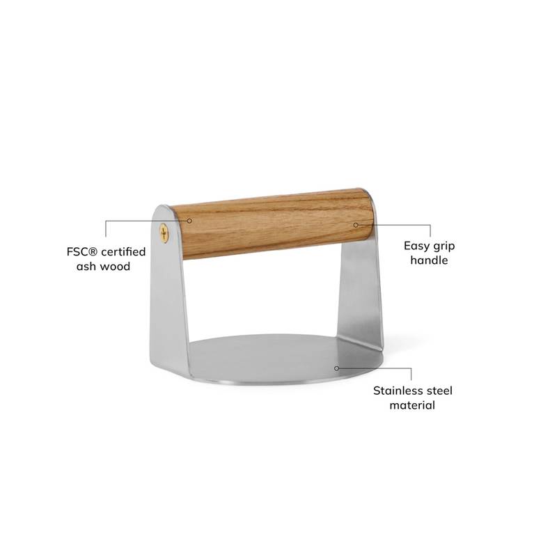 Presovač na smash burger VINGA Paso, hnedá Presovač na smash burger VINGA Paso, hnedá