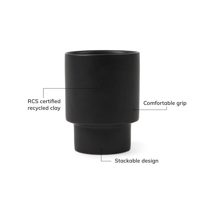 Hrnček VINGA Nagano z RCS, čierna Hrnček VINGA Nagano z RCS, čierna