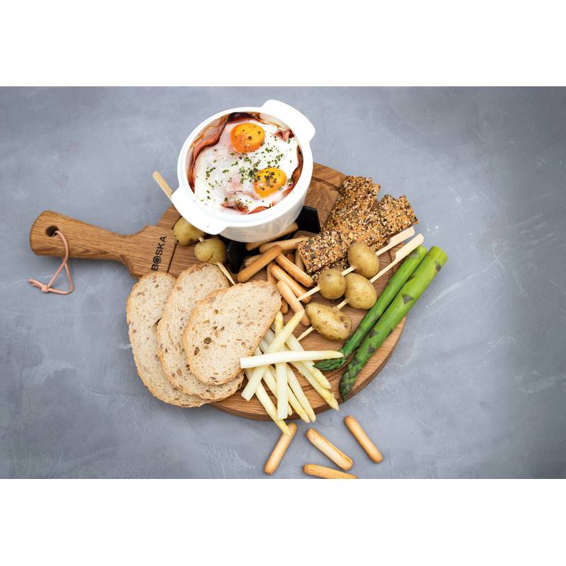 Zapékací miska BOSKA, bílá - černá Zapékací miska BOSKA, bílá - černá