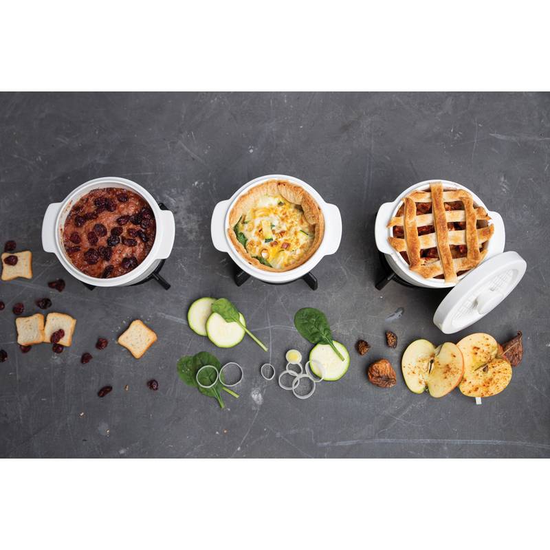 Zapékací miska BOSKA, bílá - černá Zapékací miska BOSKA, bílá - černá