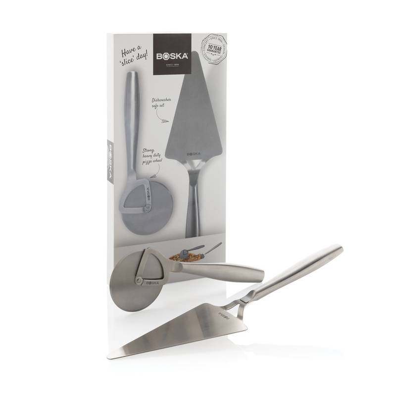 Súprava na pizzu BOSKA Copenhagen, sivá steel Súprava na pizzu BOSKA Copenhagen, sivá steel