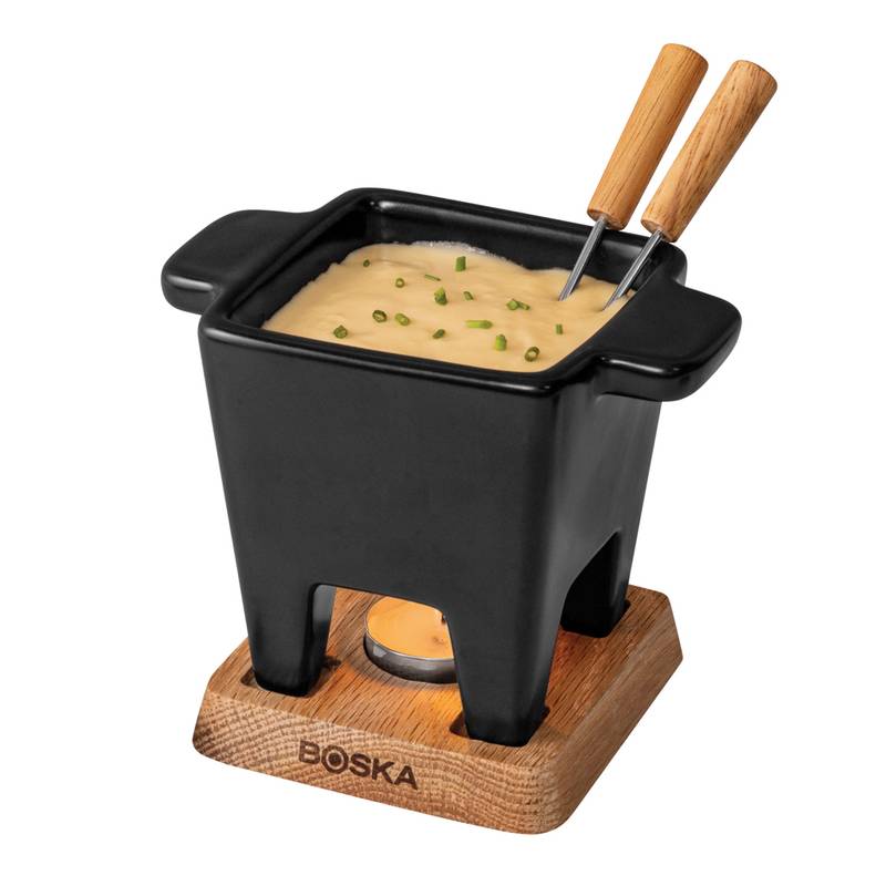 Fondue sada BOSKA Tapas Nero, černá - hnědá Fondue sada BOSKA Tapas Nero, černá - hnědá