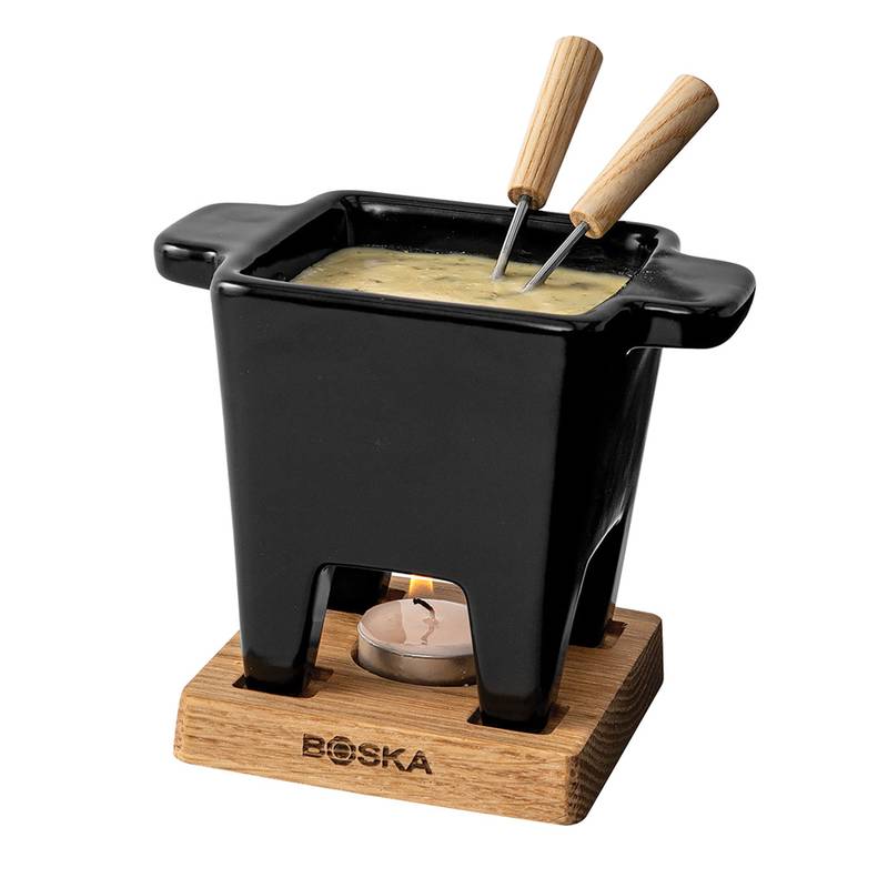Fondue sada BOSKA Tapas Nero, černá - hnědá Fondue sada BOSKA Tapas Nero, černá - hnědá