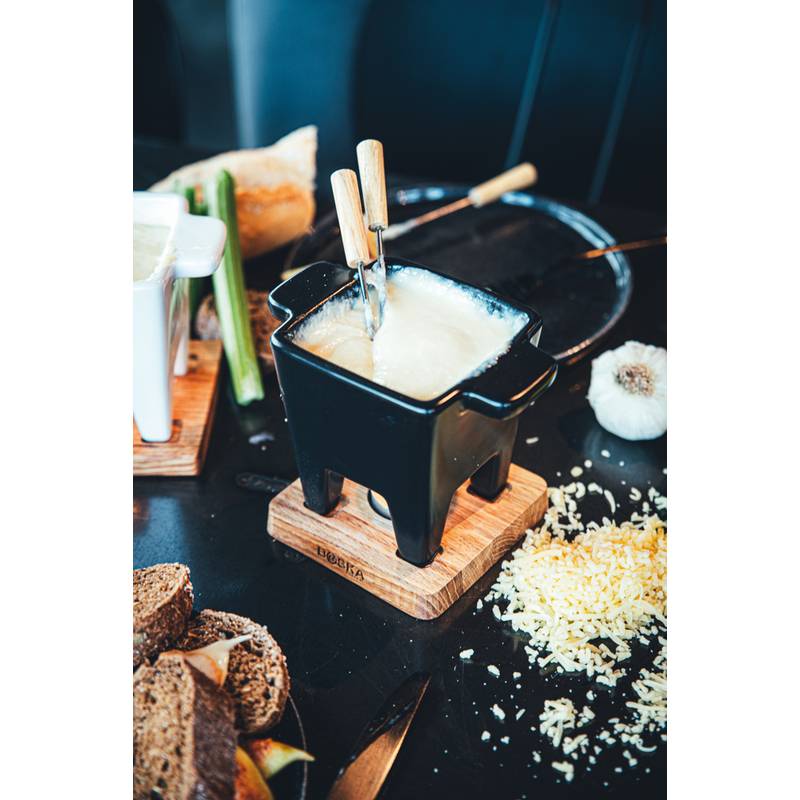 Fondue sada BOSKA Tapas Nero, černá - hnědá Fondue sada BOSKA Tapas Nero, černá - hnědá