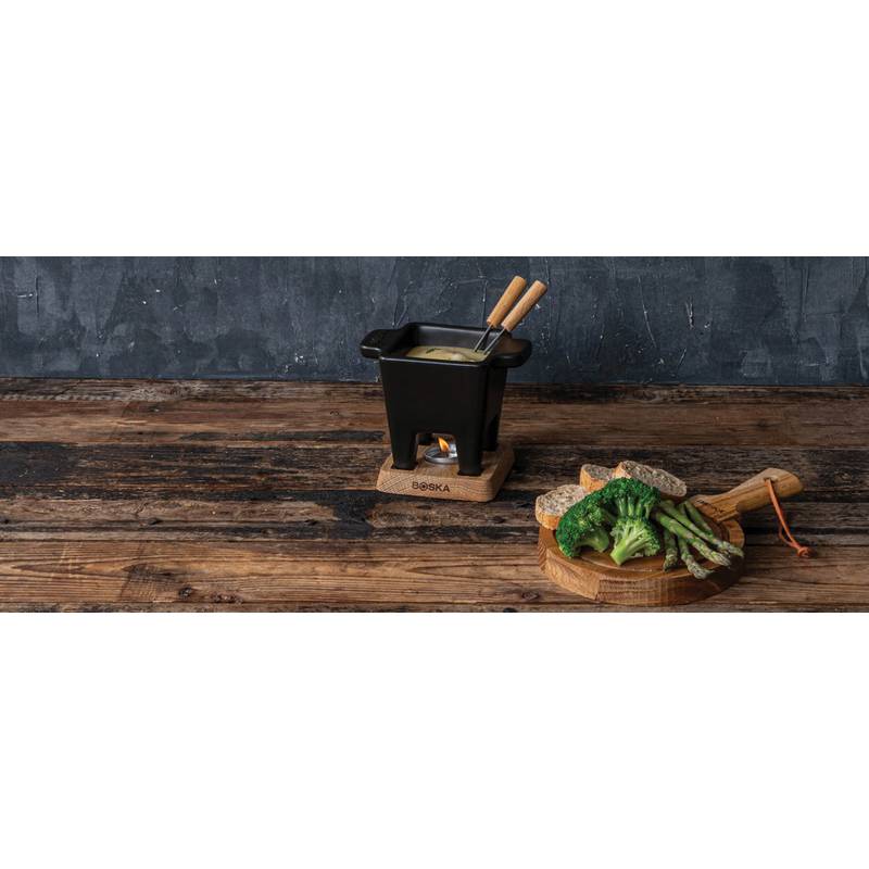 Fondue sada BOSKA Tapas Nero, černá - hnědá Fondue sada BOSKA Tapas Nero, černá - hnědá