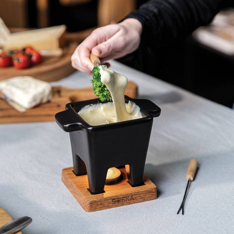 Fondue sada BOSKA Tapas Nero, černá - hnědá Fondue sada BOSKA Tapas Nero, černá - hnědá