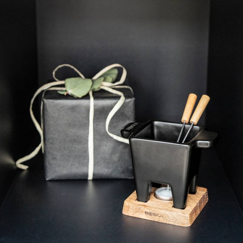 Fondue sada BOSKA Tapas Nero, černá - hnědá Fondue sada BOSKA Tapas Nero, černá - hnědá