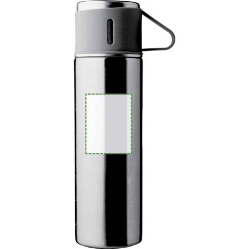 Sada dvouplášťových lahví z nerezové oceli (420 ml) Herbert, černá Sada dvouplášťových lahví z nerezové oceli (420 ml) Herbert, černá