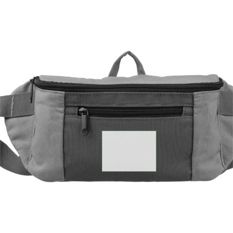 Polyesterová (600D) taška cez pás Fabienne, hnedá taupe Polyesterová (600D) taška cez pás Fabienne, hnedá taupe