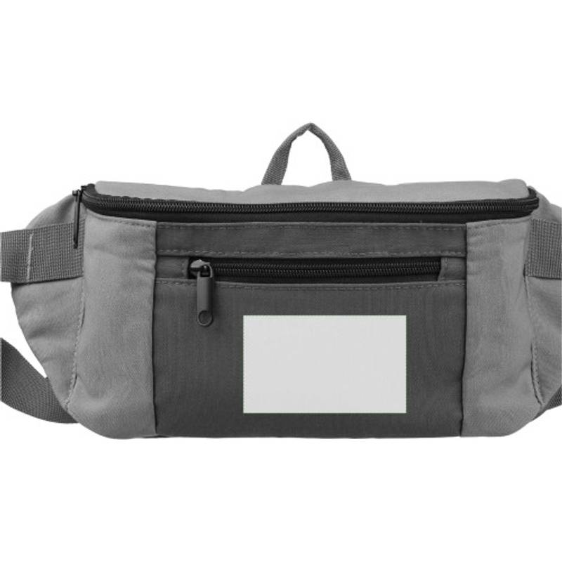 Polyesterová (600D) taška cez pás Fabienne, hnedá taupe Polyesterová (600D) taška cez pás Fabienne, hnedá taupe