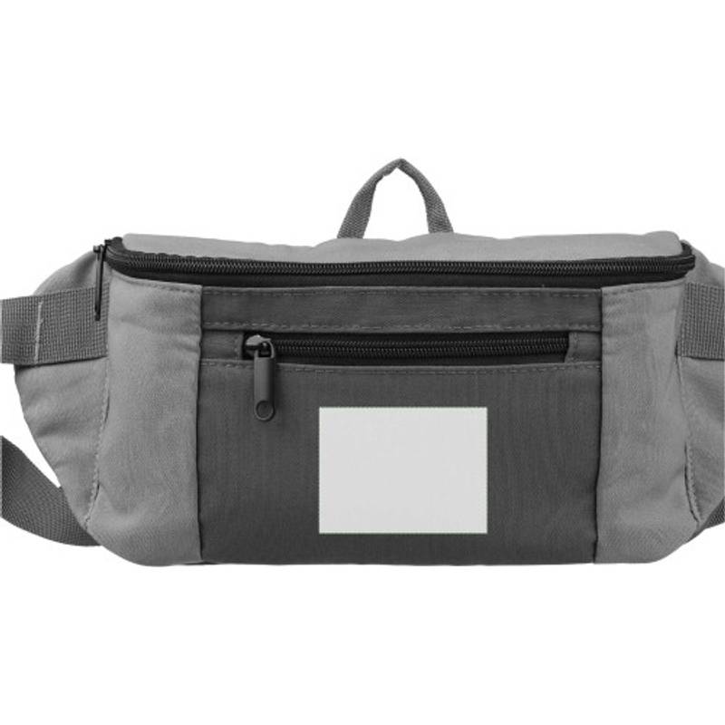 Polyesterová (600D) taška cez pás Fabienne, hnedá taupe Polyesterová (600D) taška cez pás Fabienne, hnedá taupe