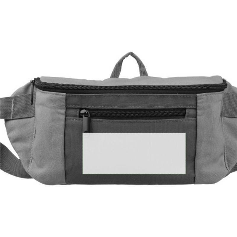 Polyesterová (600D) taška cez pás Fabienne, hnedá taupe Polyesterová (600D) taška cez pás Fabienne, hnedá taupe