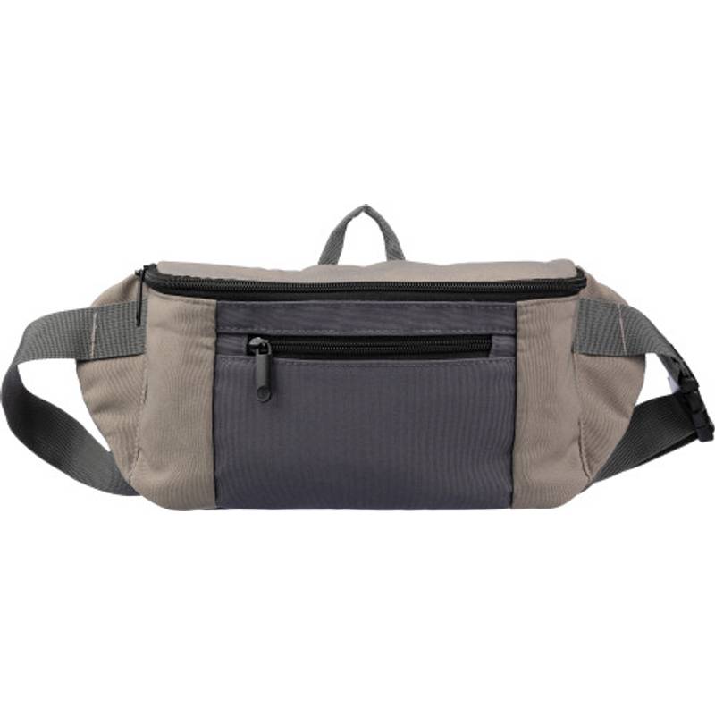 Polyesterová (600D) taška cez pás Fabienne, hnedá taupe Polyesterová (600D) taška cez pás Fabienne, hnedá taupe