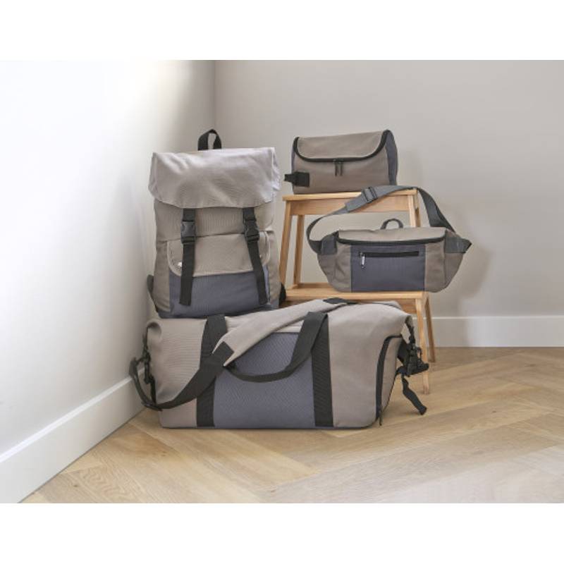 Polyesterová (600D) toaletní taštička Niklas, hnědá taupe Polyesterová (600D) toaletní taštička Niklas, hnědá taupe