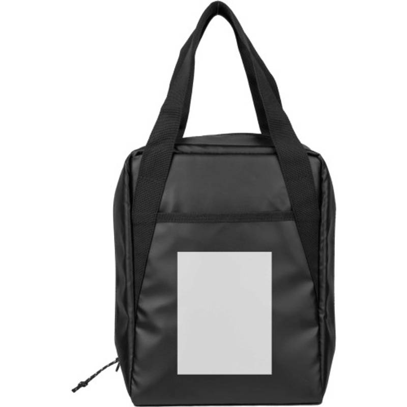 Polyesterová (600D) chladiaca obedová taška Tanja, čierna Polyesterová (600D) chladiaca obedová taška Tanja, čierna