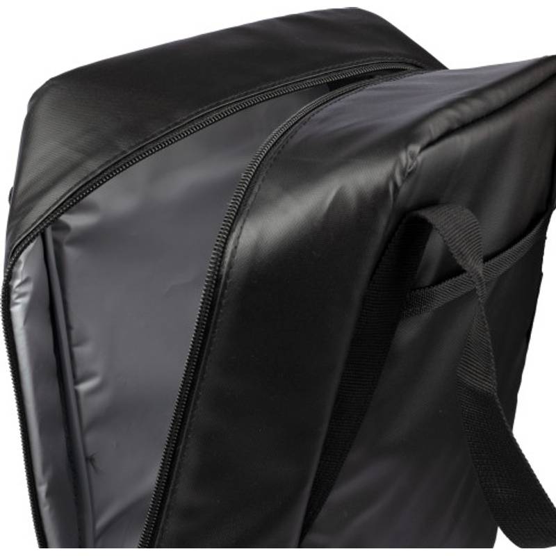 Polyesterová (600D) chladiaca obedová taška Tanja, čierna Polyesterová (600D) chladiaca obedová taška Tanja, čierna