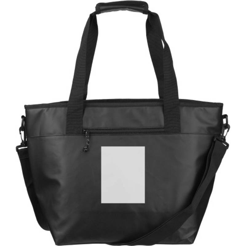 Polyesterová (600D) chladiaca taška Matthias, čierna Polyesterová (600D) chladiaca taška Matthias, čierna