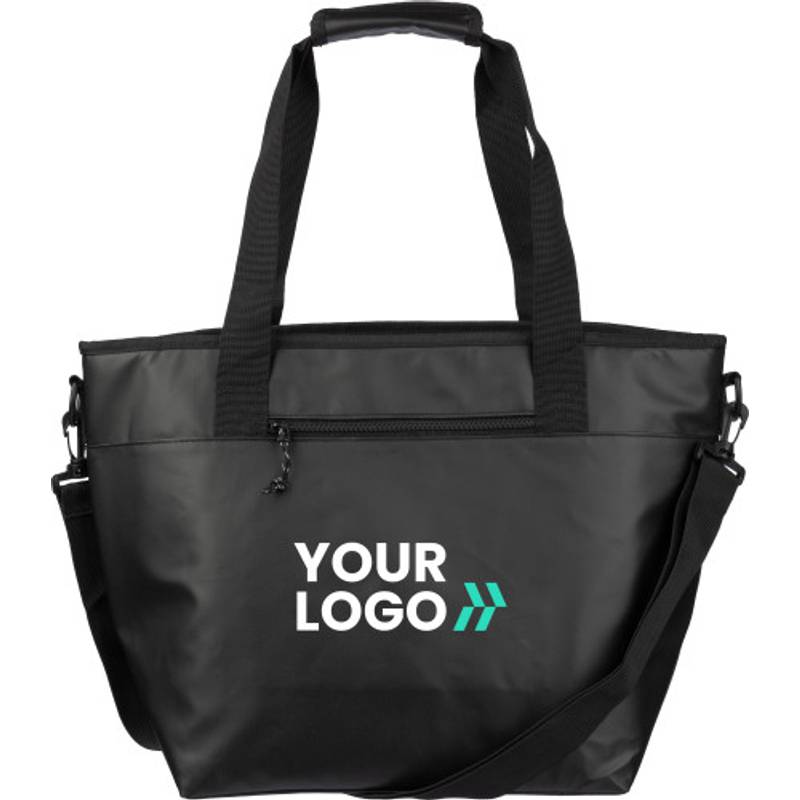 Polyesterová (600D) chladiaca taška Matthias, čierna Polyesterová (600D) chladiaca taška Matthias, čierna