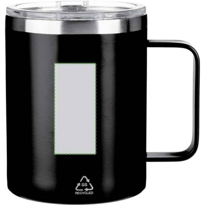 Nerezový dvojstenný hrnček (300 ml) Renate, čierna Nerezový dvojstenný hrnček (300 ml) Renate, čierna