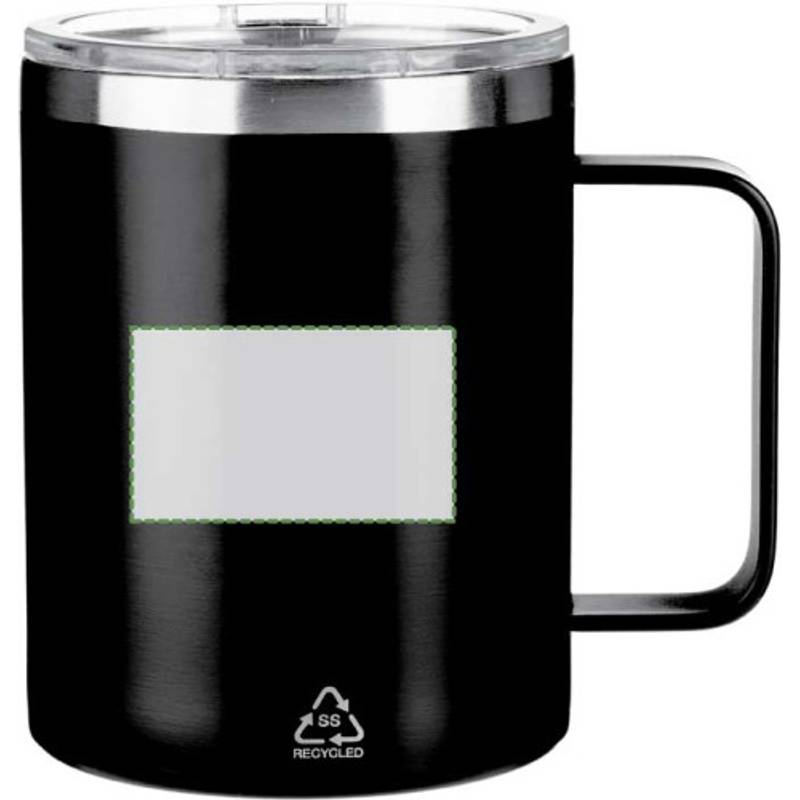 Nerezový dvojstenný hrnček (300 ml) Renate, čierna Nerezový dvojstenný hrnček (300 ml) Renate, čierna