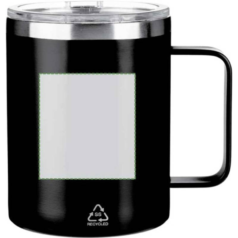 Nerezový dvojstenný hrnček (300 ml) Renate, čierna Nerezový dvojstenný hrnček (300 ml) Renate, čierna