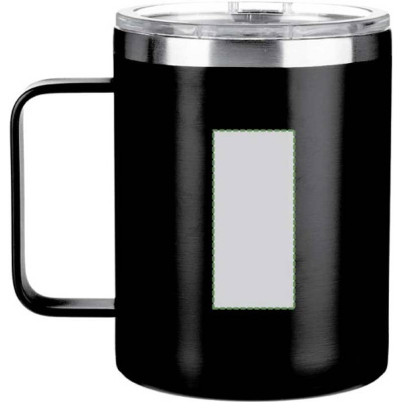 Nerezový dvojstenný hrnček (300 ml) Renate, čierna Nerezový dvojstenný hrnček (300 ml) Renate, čierna