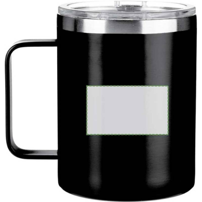 Nerezový dvojstenný hrnček (300 ml) Renate, čierna Nerezový dvojstenný hrnček (300 ml) Renate, čierna