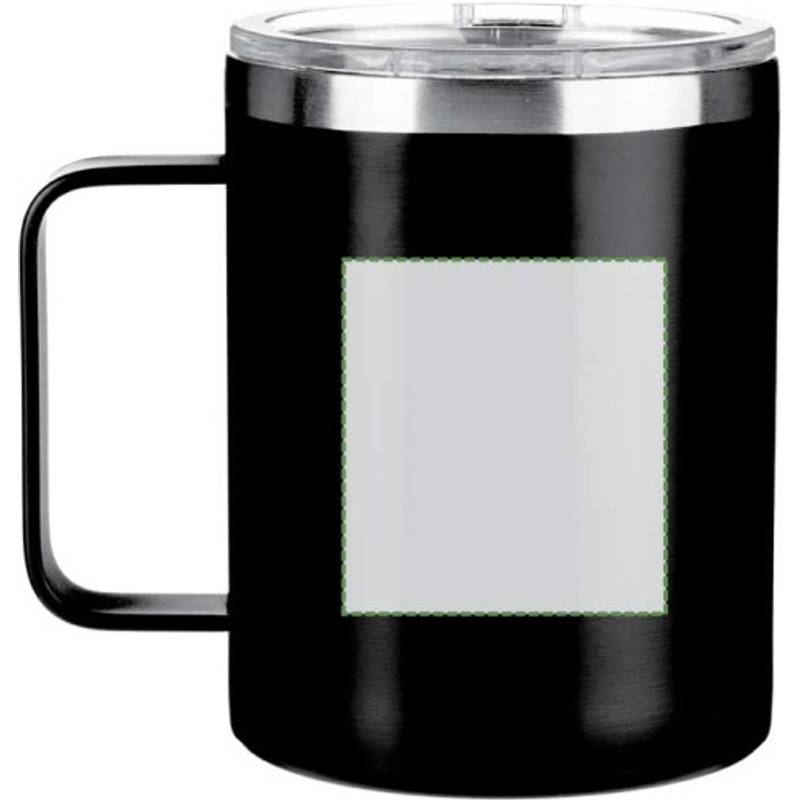 Nerezový dvojstenný hrnček (300 ml) Renate, čierna Nerezový dvojstenný hrnček (300 ml) Renate, čierna