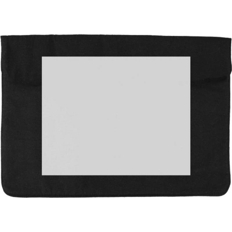 Bavlněná kapsa na notebook (220 gr/m2) Dirk, černá Bavlněná kapsa na notebook (220 gr/m2) Dirk, černá