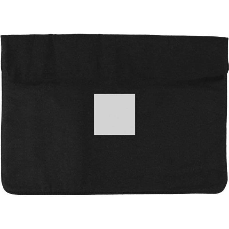 Bavlněná kapsa na notebook (220 gr/m2) Dirk, černá Bavlněná kapsa na notebook (220 gr/m2) Dirk, černá