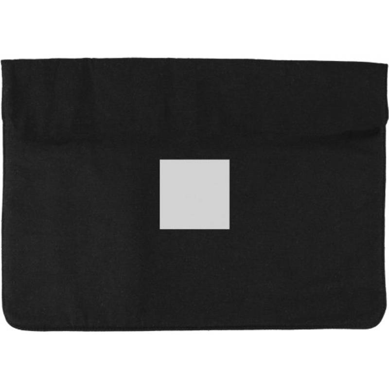 Bavlněná kapsa na notebook (220 gr/m2) Dirk, černá Bavlněná kapsa na notebook (220 gr/m2) Dirk, černá