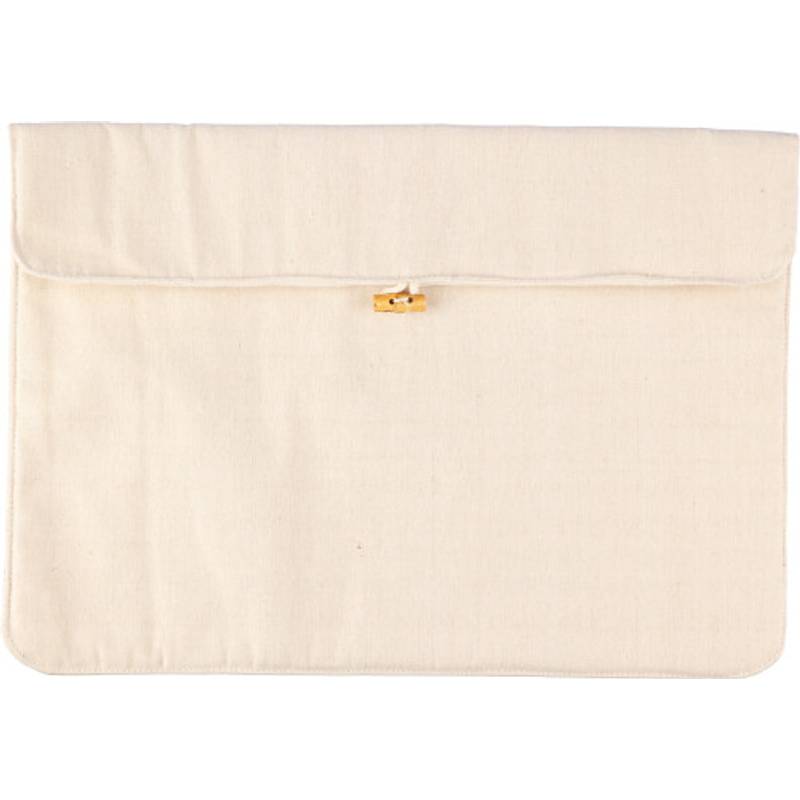 Bavlněná kapsa na notebook (220 gr/m2) Dirk, černá Bavlněná kapsa na notebook (220 gr/m2) Dirk, černá